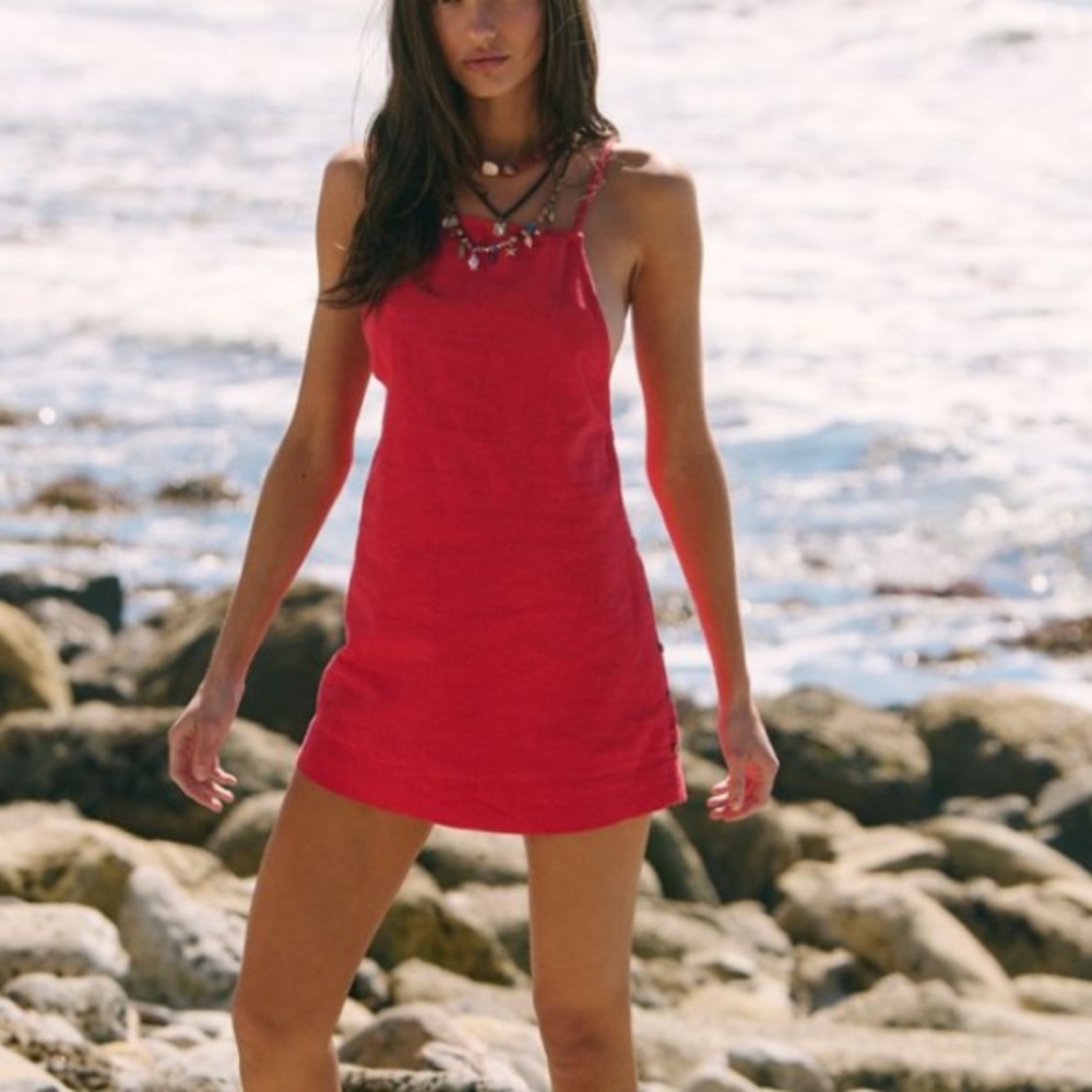 Free People Linen Minidress